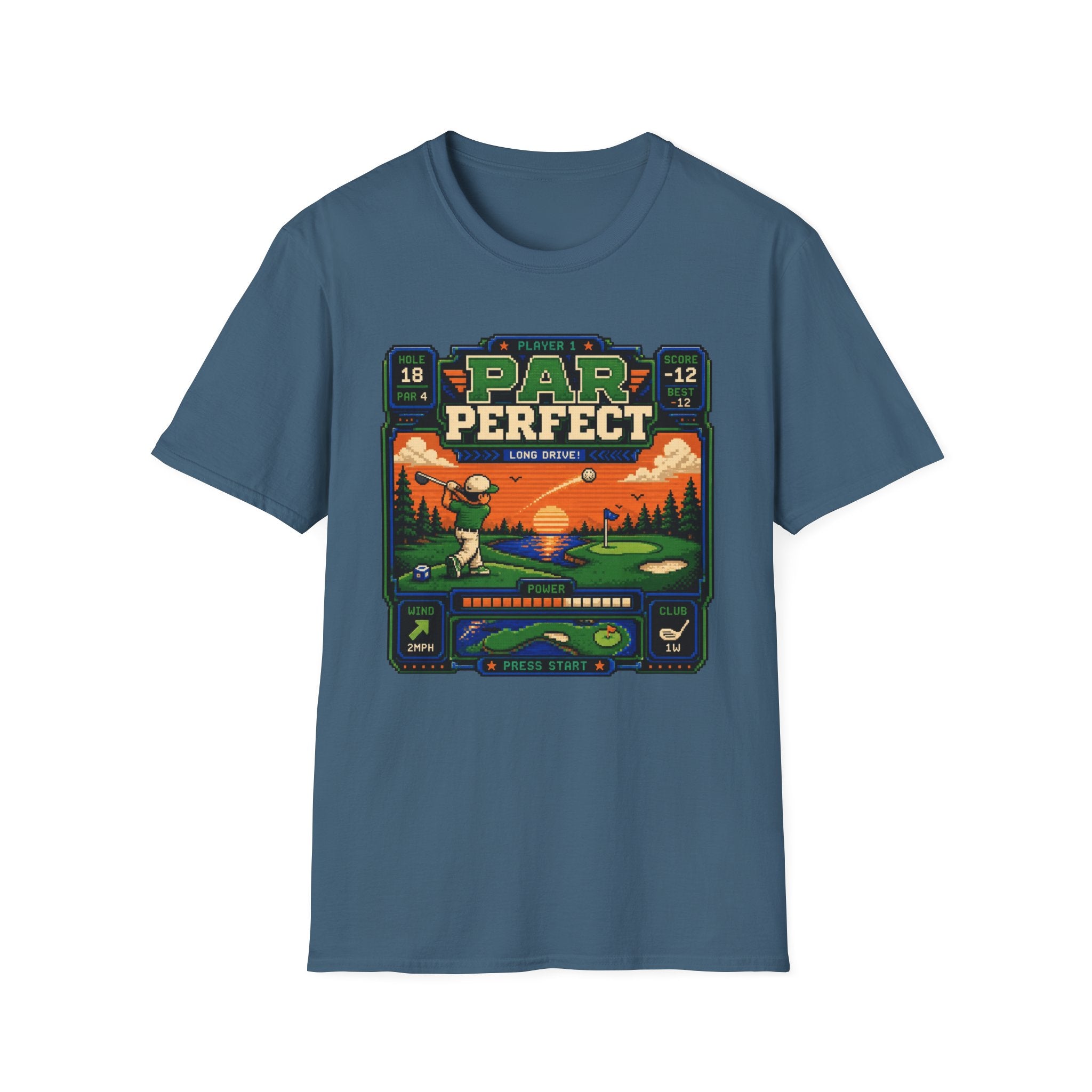 8-bit Par Perfect Golf  T-shirt