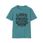 Load Proud Football Mom B&W T-shirt