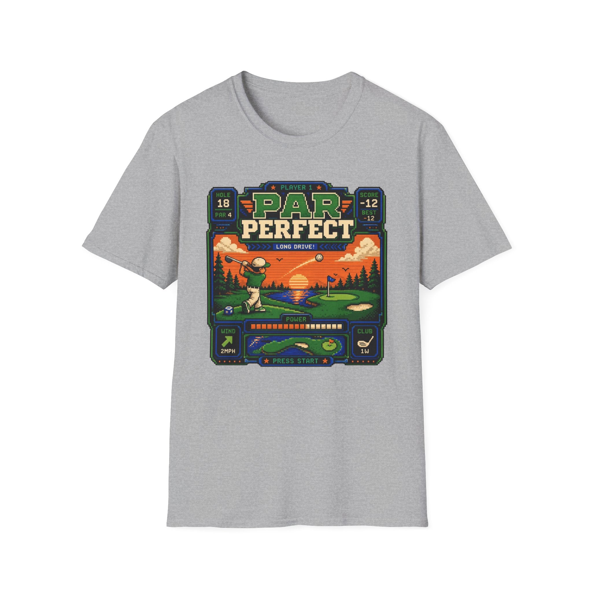 8-bit Par Perfect Golf  T-shirt