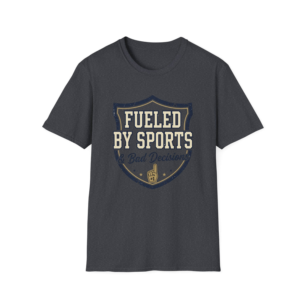 Fueled By Sports & Bad Decisions Shield T-Shirt