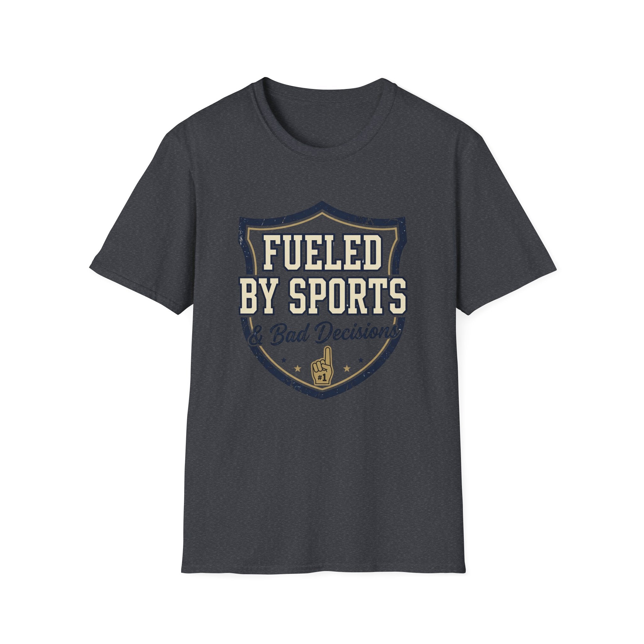 Fueled By Sports & Bad Decisions Shield T-Shirt