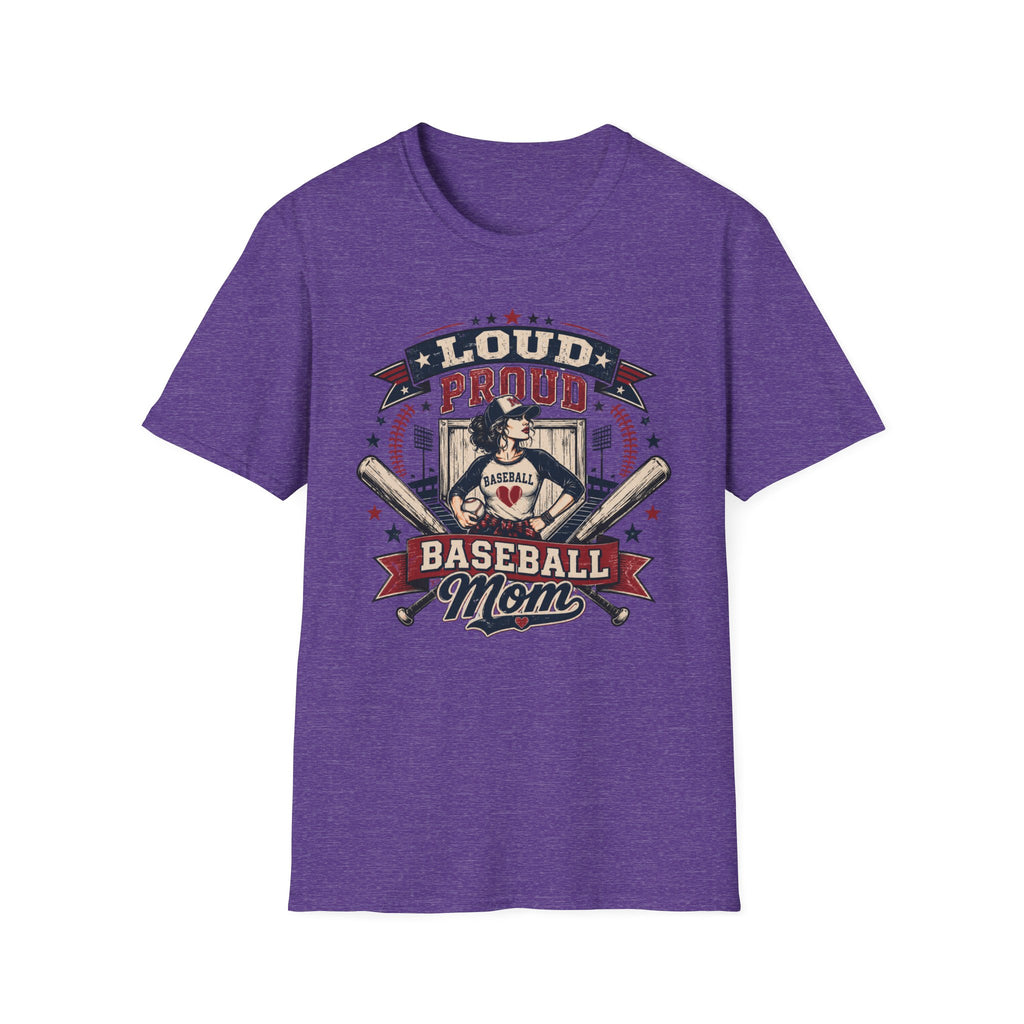 "Loud Proud Baseball Mom" w/Bats T-shirt