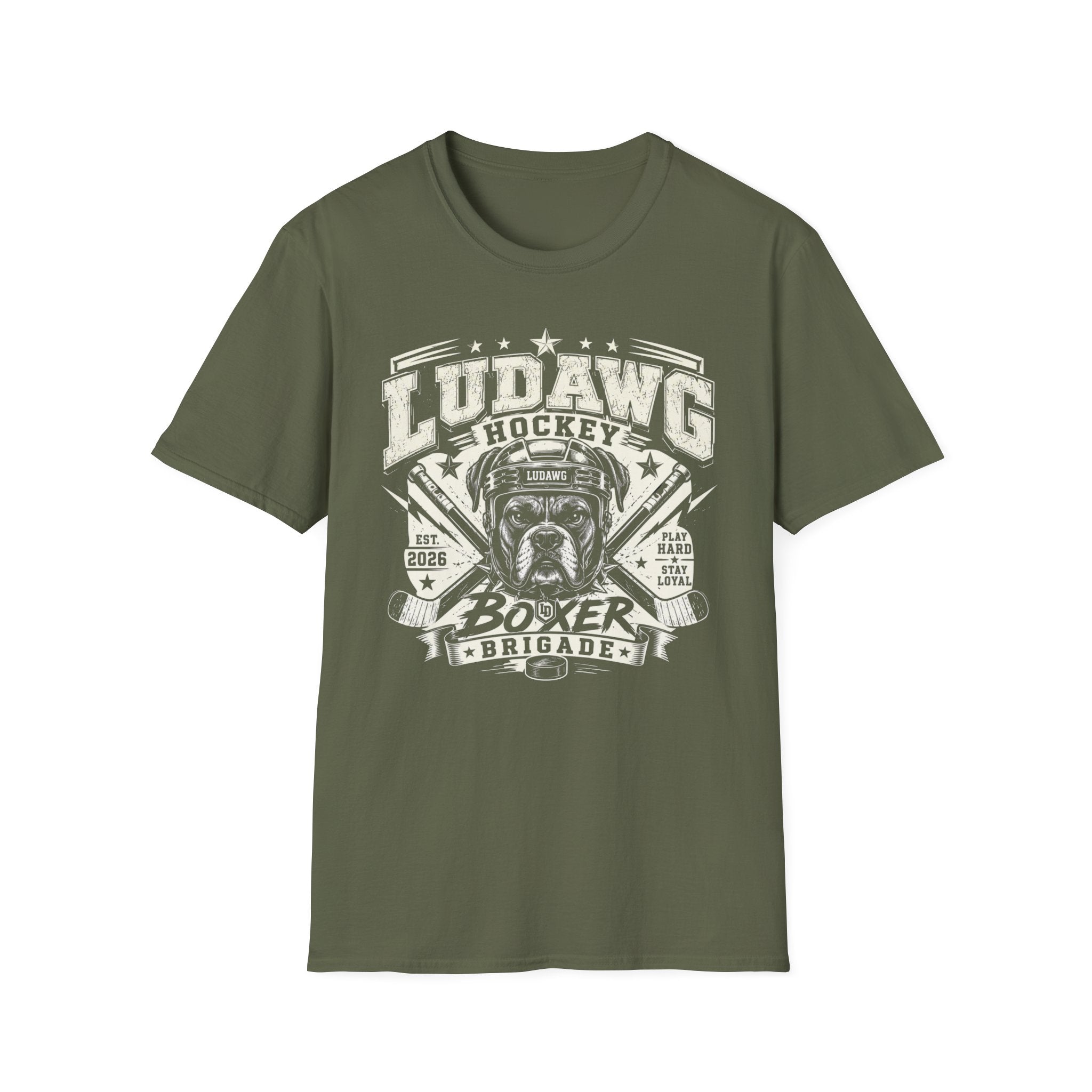 LuDawg Hockey Boxer Brigade T-Shirt