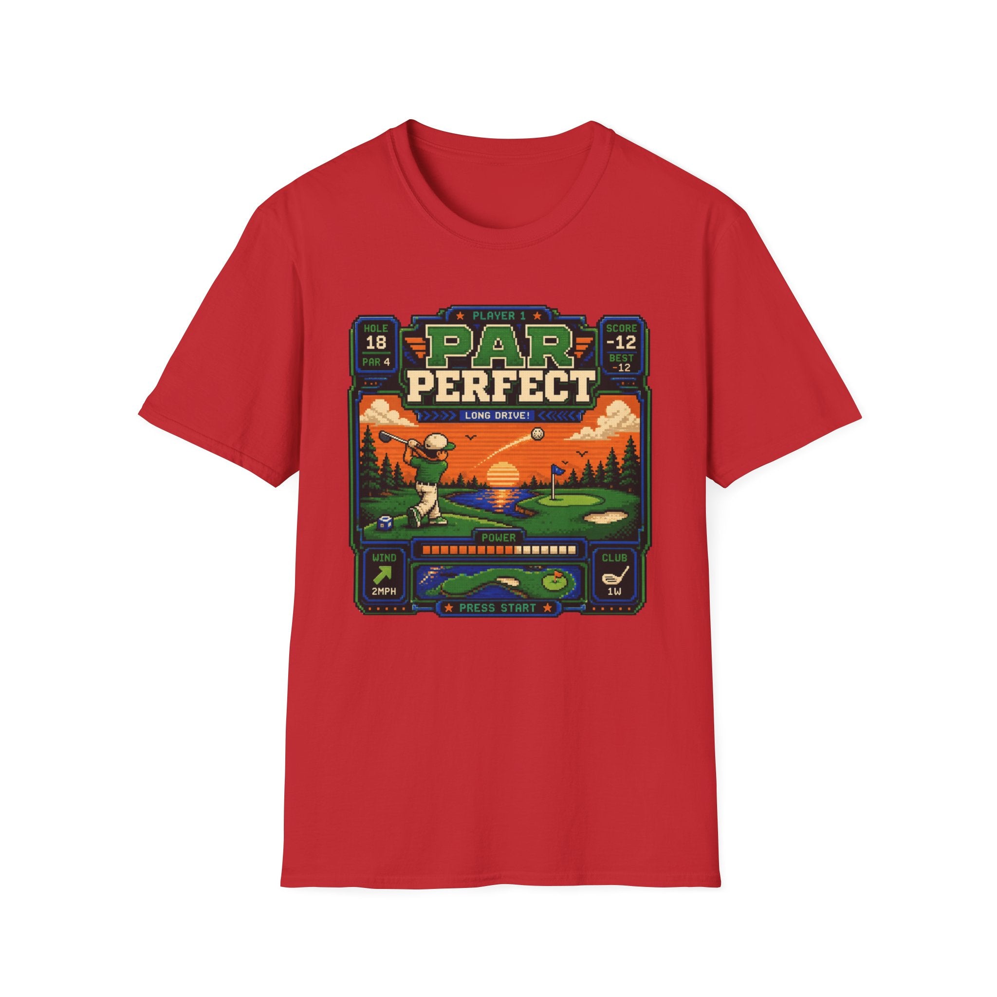 8-bit Par Perfect Golf  T-shirt